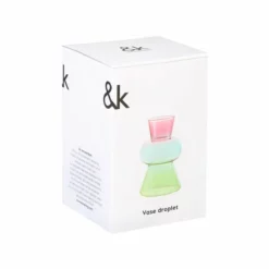 &klevering Jarrón Droplet Pink