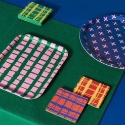 &klevering Klevering Grid Coaster Set Of 6