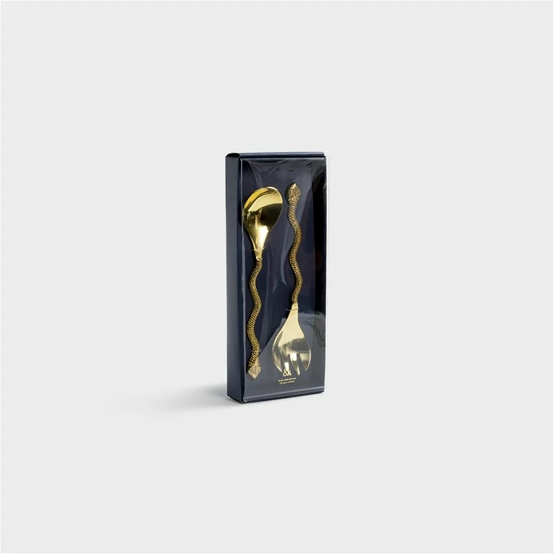 &klevering Cubiertos Ensalada Serpiente 4 &klevering Cubiertos Ensalada Serpiente