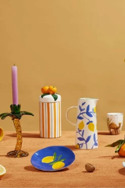 &klevering Ceramic Lemon Side Plates Set Of 4