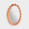 &klevering Braid Mirror Oval Pink