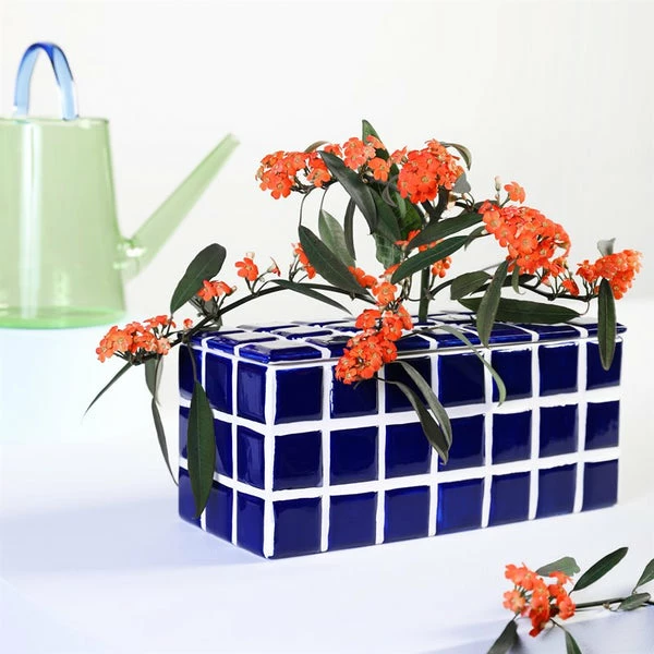 &klevering Vase Tile - Blue 3 &klevering Vase Tile - Blue