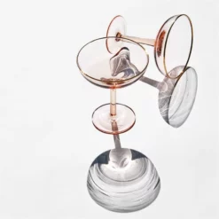&klevering Copas Champan Vidrio Rosa