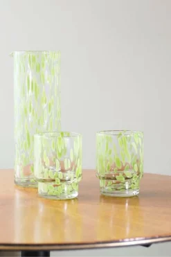 &klevering Green Tortoiseshell Carafe