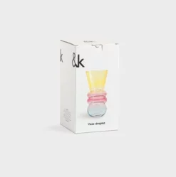 &klevering Jarrón Droplet Large Yellow