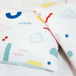 &klevering Painted Graphic Square Cushion