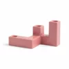 &klevering | Candle Holder Tube Small - Pink 1 &klevering | Candle Holder Tube Small - Pink