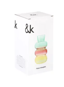 &klevering Droplet Green Vase