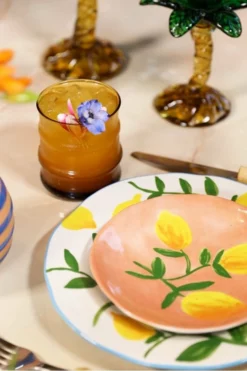 &klevering Ceramic Lemon Side Plates Set Of 4