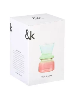 &klevering Droplet Blue Vase