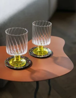 &klevering Peach Squiggle Side Table