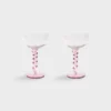 &klevering Coupe Spiral Pink Set Of 2