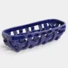 &klevering Ceramic Blue Baguette Basket