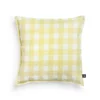 &klevering Yellow Gingham Cushion