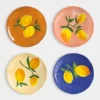 &klevering Ceramic Lemon Side Plates Set Of 4 2 &klevering Ceramic Lemon Side Plates Set Of 4
