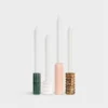 &klevering Riffle White Marble Candle Holder 1 &klevering Riffle White Marble Candle Holder
