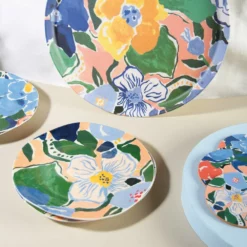 &klevering Margaret Jeane Floral Bamboo Tray