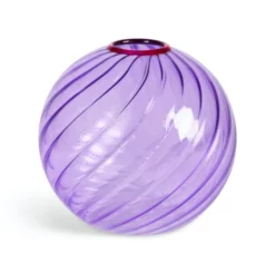 &klevering Purple Spiral Vase