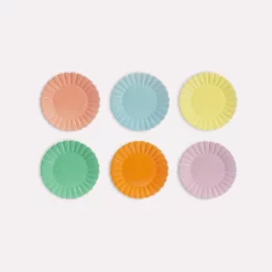 &klevering Scallop Dessert Plate Set of 6