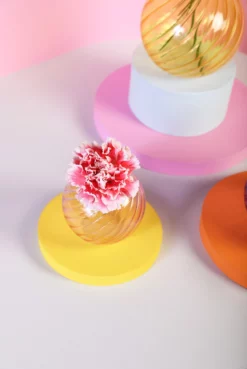 &klevering Purple Spiral Vase