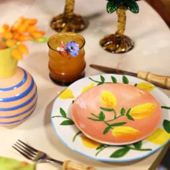 &klevering Lemon Twig Plate Small Set of 4