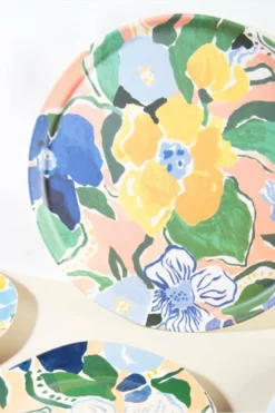 &klevering Klevering Margaret Floral Bamboo Tray