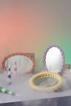 &klevering Yellow Braid Mirror