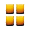 &klevering Set of 4 Faux Bamboo Glasses