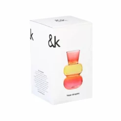 &klevering Jarrón Droplet Purple