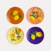 &klevering Lemon Twig Plate Small Set of 4