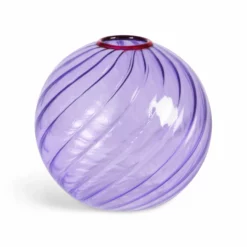 &klevering Purple Spiral Vase