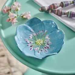 &klevering Liverleaf Flower Shallow Bowl