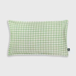&klevering Green Gingham Cushion