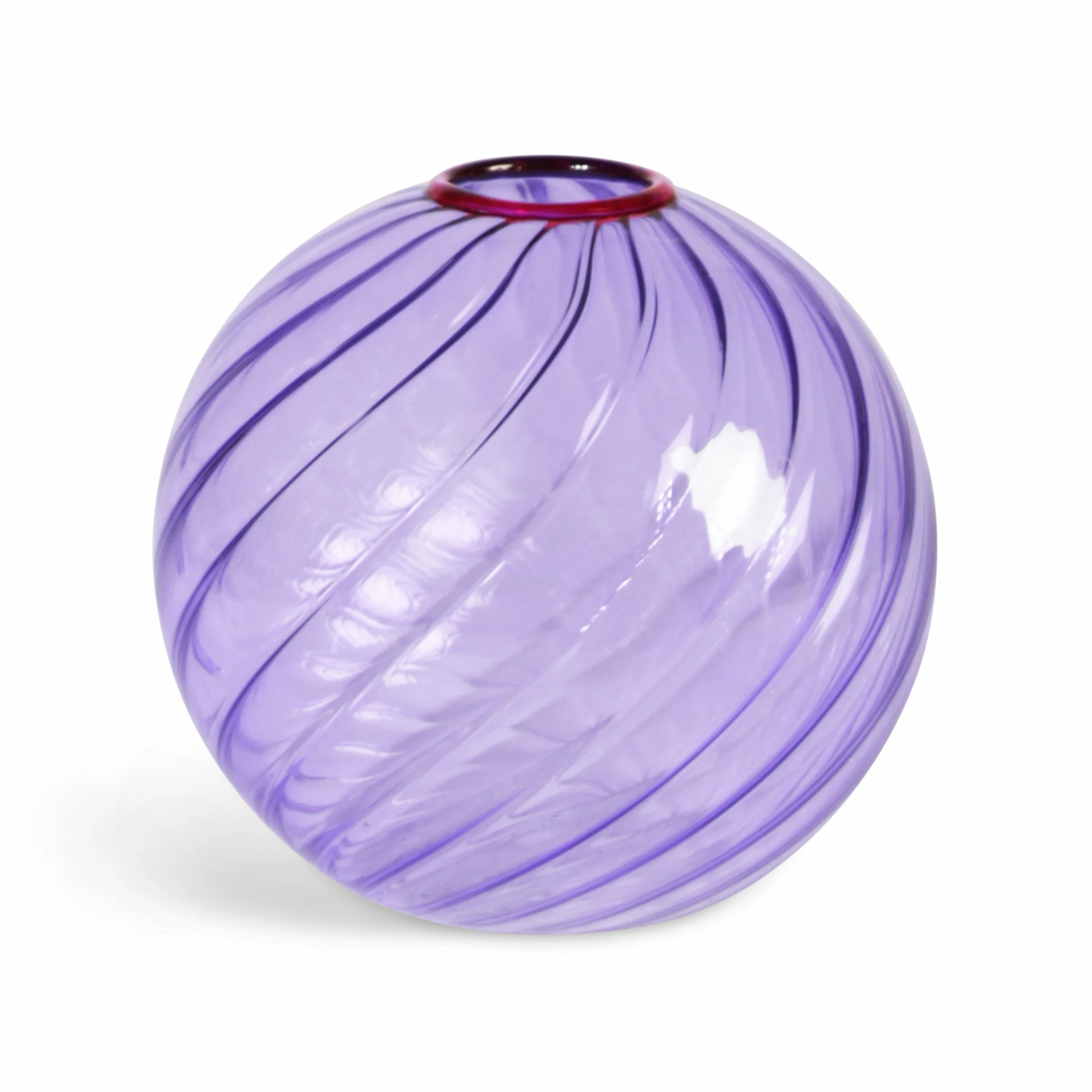 &klevering Spiral Vase Purple 3 &klevering Spiral Vase Purple