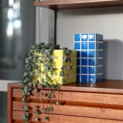 &klevering Yellow Tile Planter 8 &klevering Yellow Tile Planter