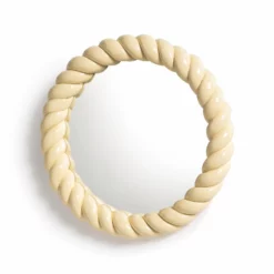&klevering Yellow Braid Mirror