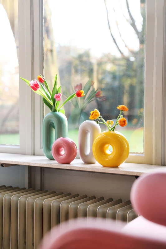 &klevering Yellow Torus Vase 4 &klevering Yellow Torus Vase