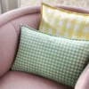 &klevering Green Gingham Cushion