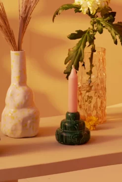 &klevering Bicolour Yellow Trunk Vase