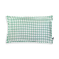 &klevering Green Gingham Cushion
