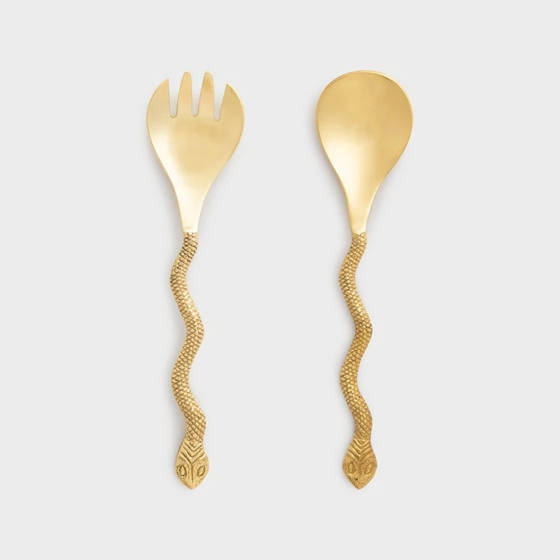 &klevering Cubiertos Ensalada Serpiente 3 &klevering Cubiertos Ensalada Serpiente