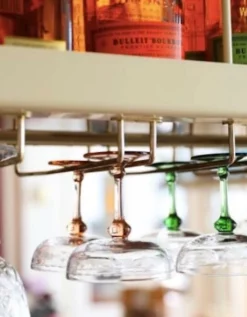 &klevering Pink Steamed Champagne Coupe with Floral Etch