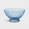 &klevering Blue Twist Wire Basket 2 &klevering Blue Twist Wire Basket