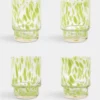 &klevering Set Of 4 Green Tortoiseshell Glasses
