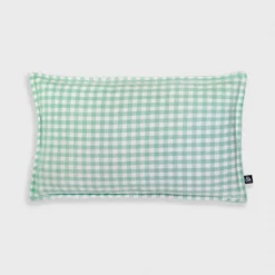 &klevering Green Gingham Cushion