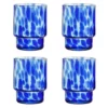 &klevering Set of Four Blue Tortoise Tumblers