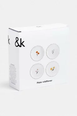 &klevering Set Of 4 Wildflower Plates