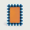 &klevering Photo frame vichy rectangle blue