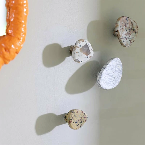 &klevering Knob Hook - Terrazzo Peach 3 &klevering Knob Hook - Terrazzo Peach