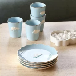 &klevering Cloud China Plate Set Of Four